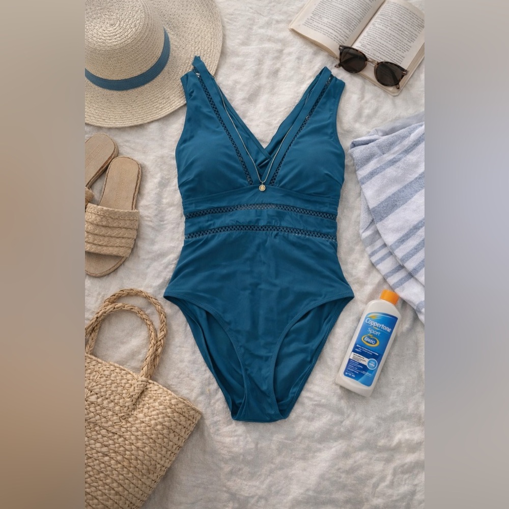 Tempt me Deep Plunge Sexy Hollow Out Swimsuit